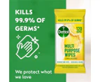 Dettol Antibacterial Disinfectant Cleaning Wipes Lemon Lime Burst 120pk