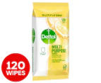 Dettol Antibacterial Disinfectant Cleaning Wipes Lemon Lime Burst 120pk