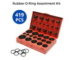 419 Pcs Rubber O Ring Assortment Kit