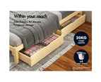 ALFORDSON Bed Frame Wooden Mattress Base Beatrix [Single Size]