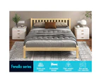 ALFORDSON Bed Frame Wooden Mattress Base Fenella Oak [Queen Size]