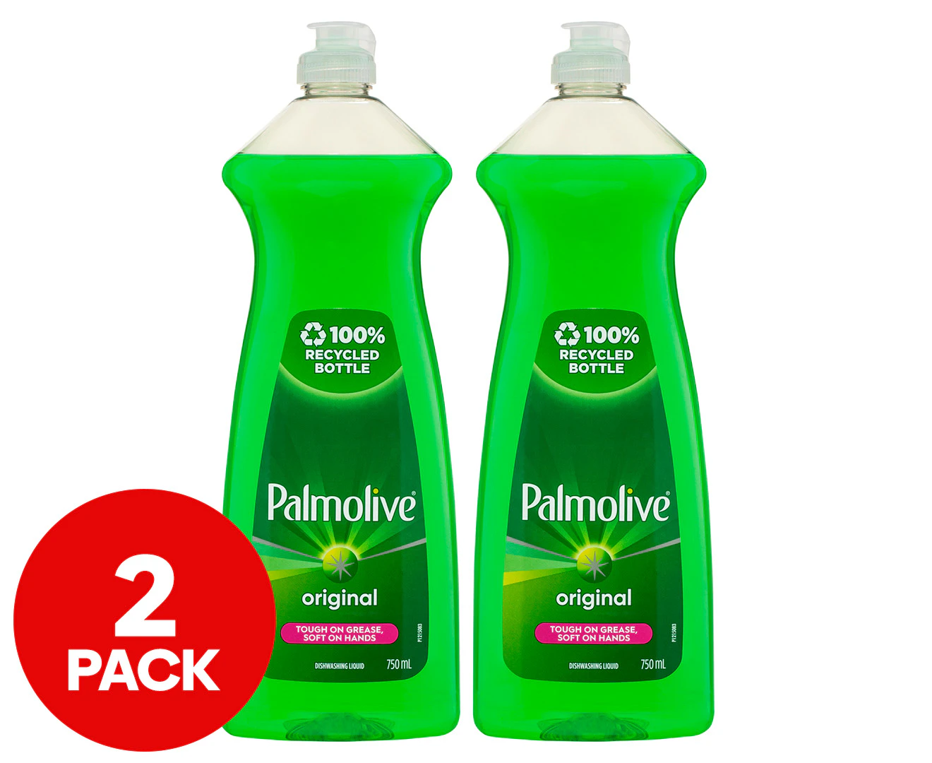 2 x 750mL Palmolive Original Dishwashing Liquid