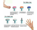 Electric Baby Nail Trimmer Infant Born Safe Grinder Clipper Tools Set - Blue