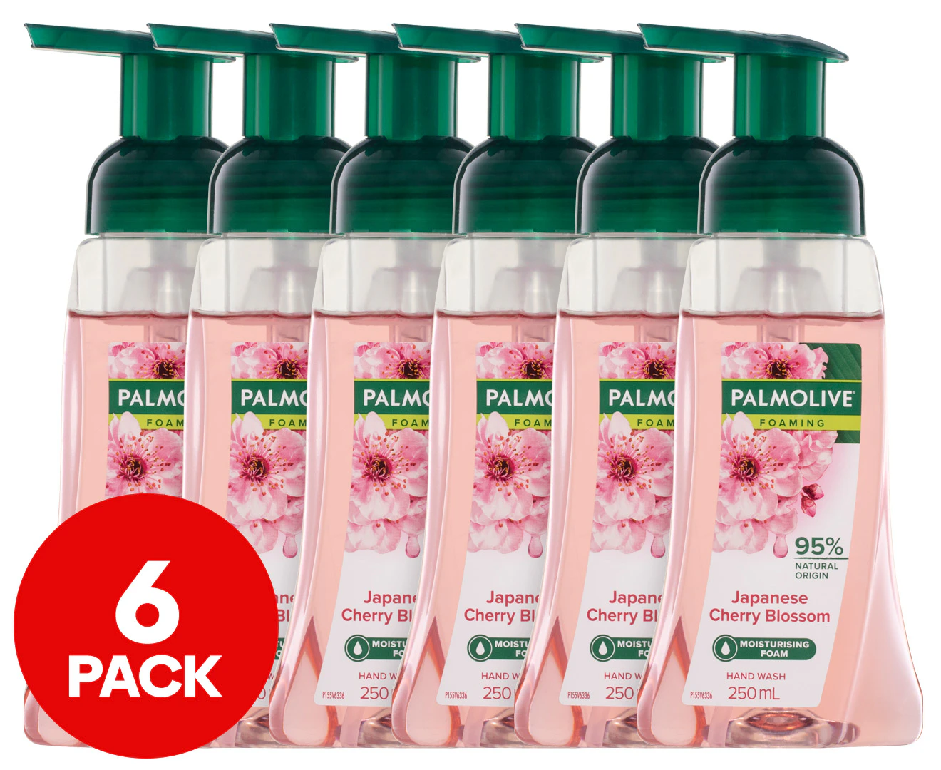 6 x Palmolive Foaming Hand Wash Japanese Cherry Blossom 250mL