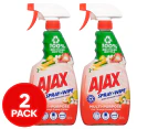 2 x 500mL Ajax Spray n' Wipe Multi-Purpose Surface Spray Apple Blossom & Citrus