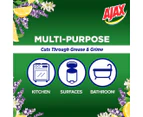2 x 500mL Ajax Spray n' Wipe Multi-Purpose Surface Spray Lavender & Citrus