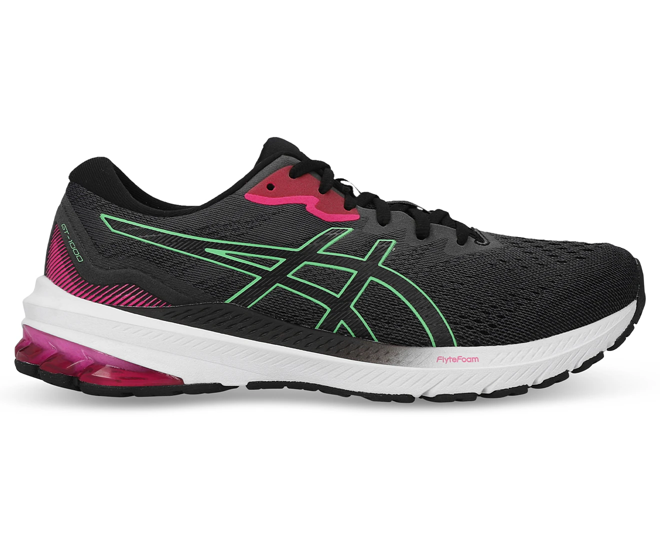 ASICS Women's GT-1000 11 Running Shoes - Black/Tourmaline