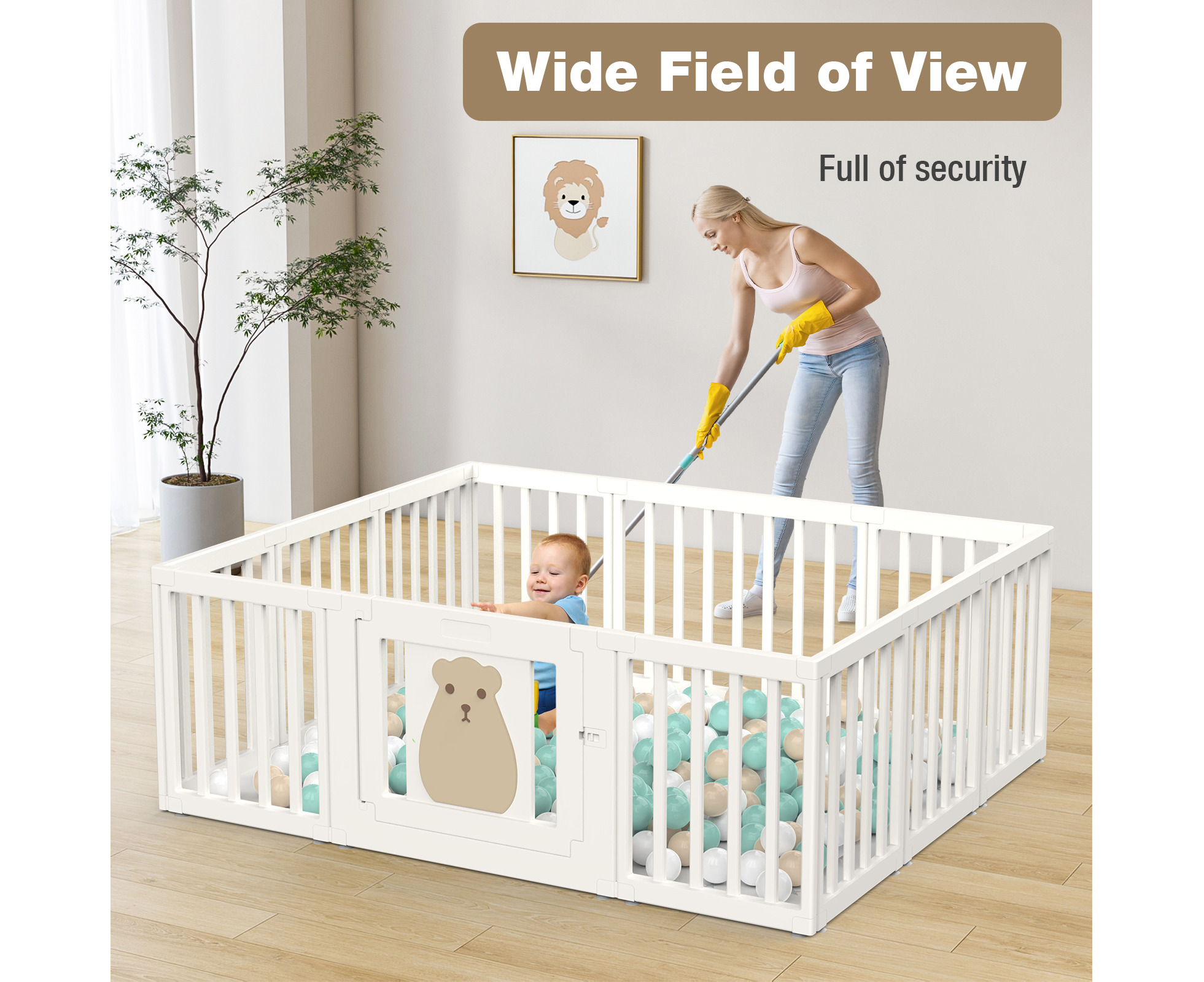 Baby shop fence indoor