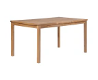 Garden Table 150x90x77 cm Solid Teak Wood