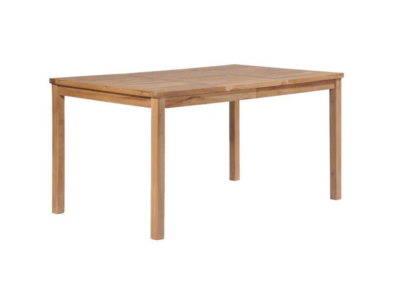 Garden Table 150x90x77 cm Solid Teak Wood