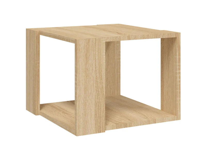 vidaXL Coffee Table Sonoma Oak 40x40x30 cm Engineered Wood