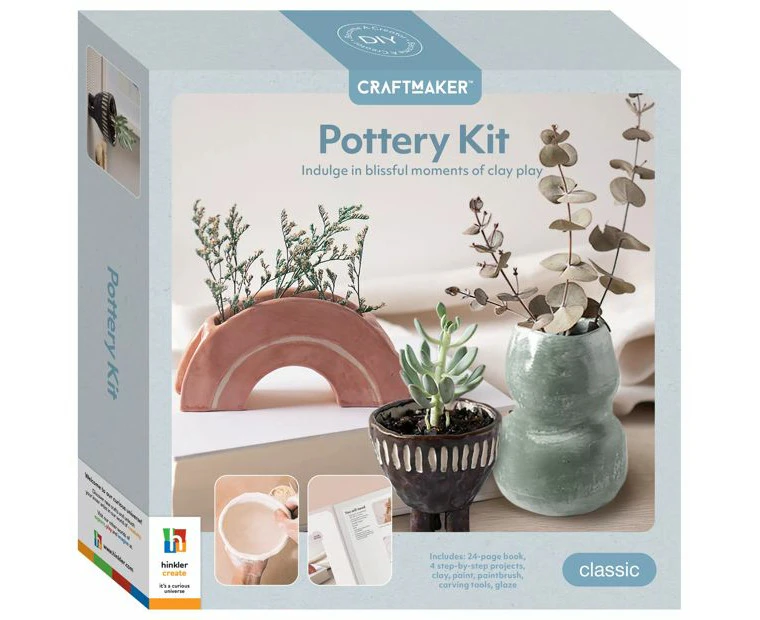 Craft Maker Pottery Kit Classic Craft Art Activity Kit DIY Kids Moulding