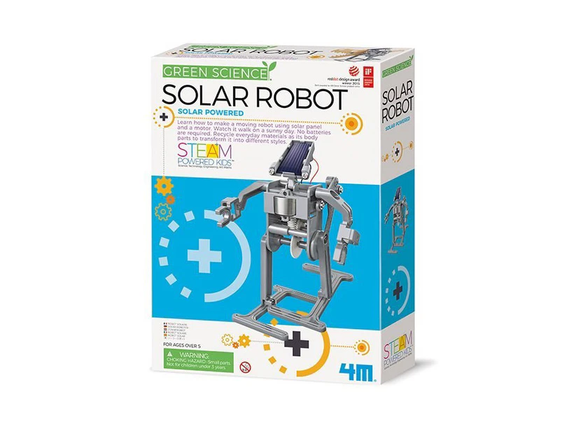 4M Eco Engineering Solar Powered Robot Motor DIY Build Kids Learning Toy 8y+