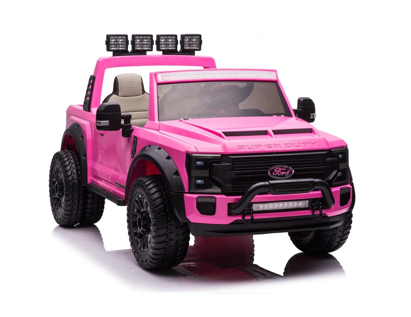 Ford Super Duty Licensed Ride on car by Little Riders - Pink