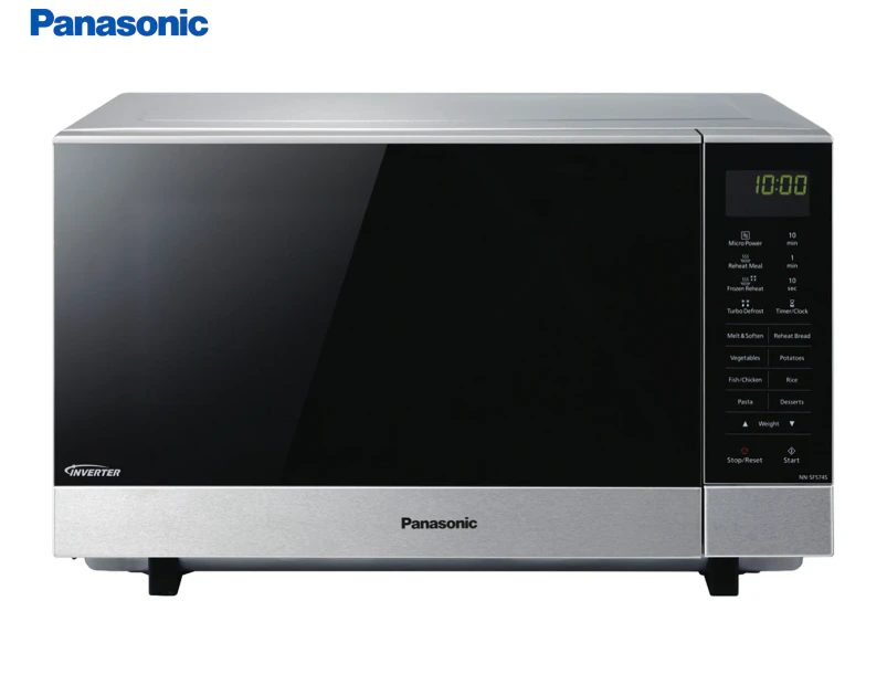 Panasonic 27L Flatbed Inverter Microwave - Stainless Steel NN-SF574SQPQ
