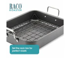 RACO 2-Piece Large Roasting Pan w/ Reversible Rack