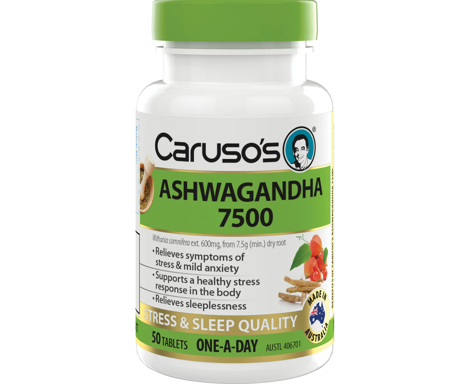 Caruso's Ashwagandha Tabs 50