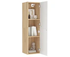 TV Cabinets 2 pcs White and Sonoma Oak 30.5x30x110 cm Engineered Wood