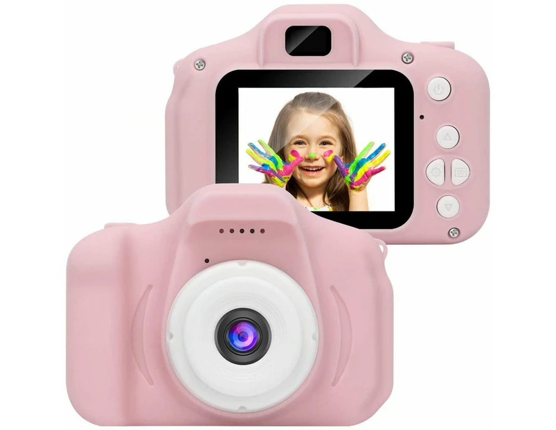 Children Digital Cameras Kids 2.0" 1080P Toddler Video Recorder For Boys Girls - Pink