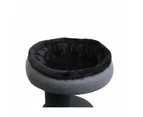 Charlies Higher Cat Tree Scratching Tower With Snuggle Bed Dark Grey And Black