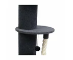 Charlies Higher Cat Tree Scratching Tower With Snuggle Bed Dark Grey And Black