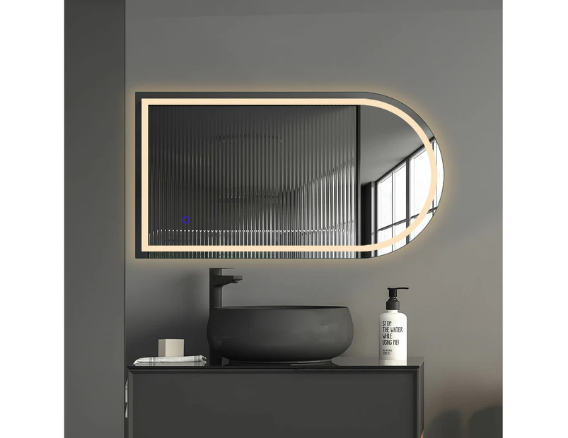Emitto Arch Wall Mirror  LED Lighted Anti-fog Bathroom Mirrors Makeup 60x100cm