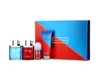 Myrurgia Yacht Man Blue EDT Spray 100ml/3.4oz & Red EDT Spray 100ml/3.4oz & Aftershave Balm 150ml/5oz & Deodorant Stick Roll On 50ml/1.7oz