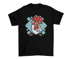 Funny Chicken Teeth Graphic Tee Shirt Design T-Shirt - Clear