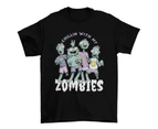 Funny Chilling Zombies Tee for Horror Fans T-Shirt - Clear