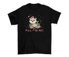 Funny Christmas Cat T-Shirt for Men and Women T-Shirt - Clear