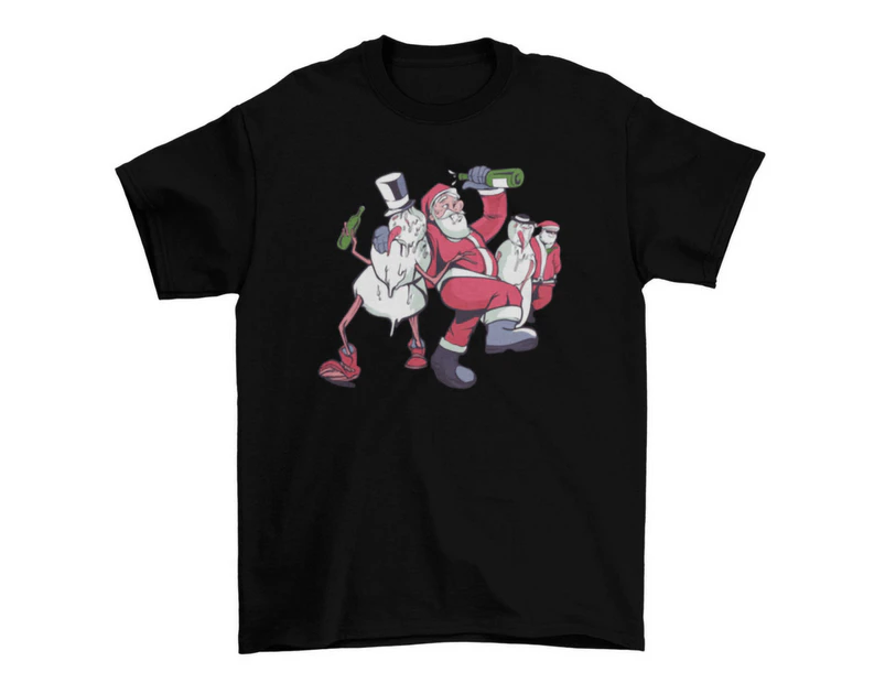 Funny Drunk Christmas Party Shirt for Men and Women T-Shirt - Clear