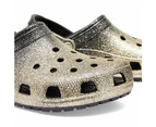 Crocs Classic Ombre Glitter Clogs - Black/Gold