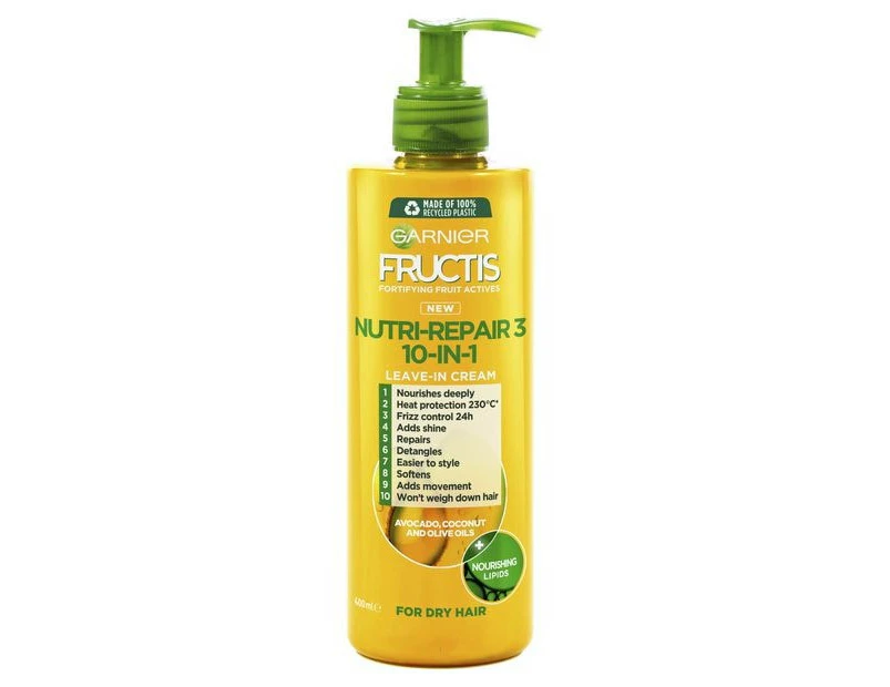 Garnier Fructis Nutri-Repair 3 10-In-1 Leave In Cream 400ml