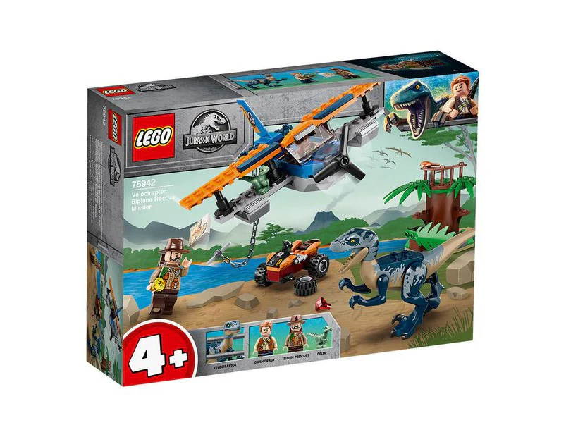 LEGO Jurassic World Velociraptor Plane Chase