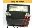 EZONEDEAL 2pcs 3-Way Positive Negative Battery Terminal Connectors Clamp Car Van Caravan