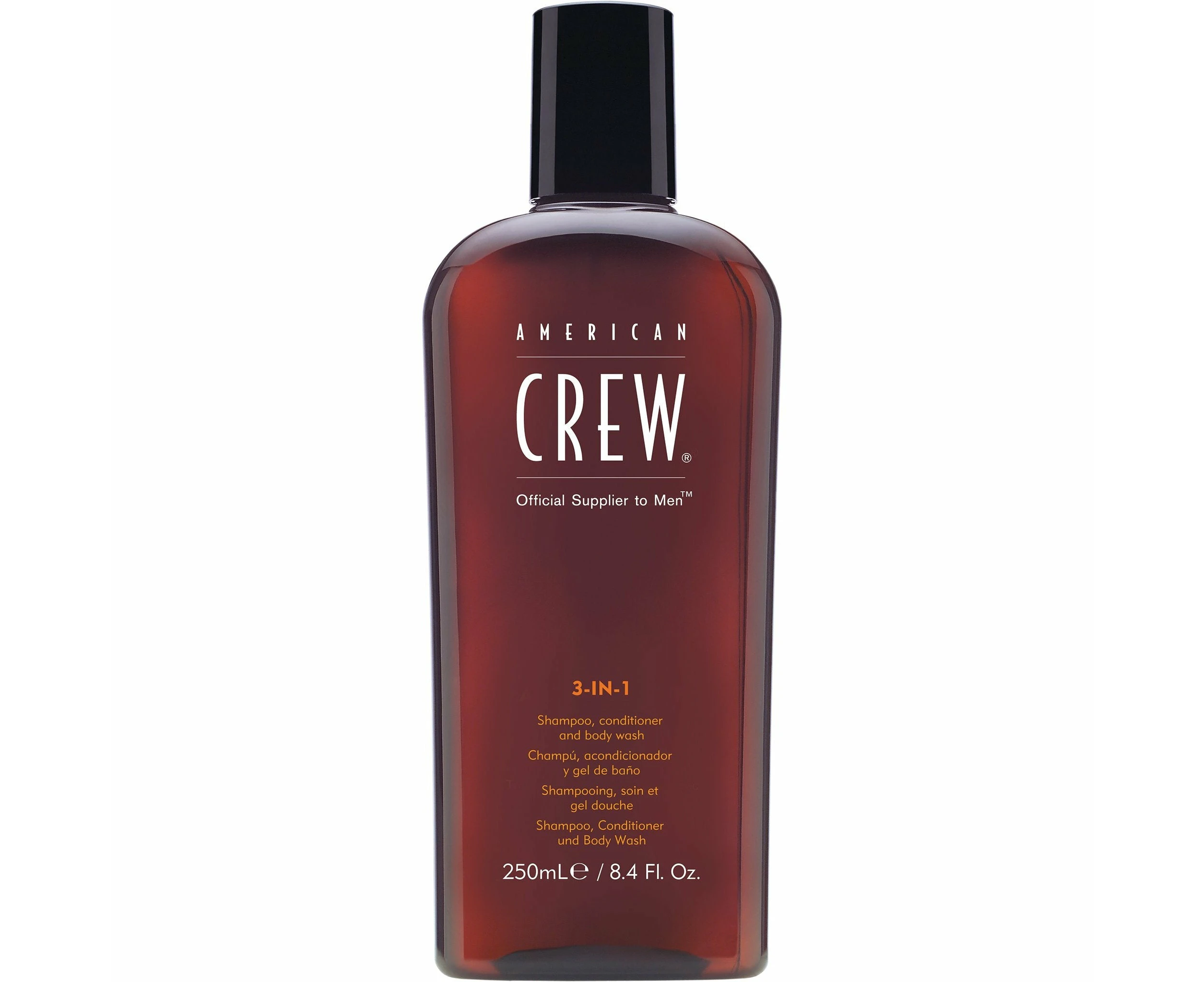 American Crew Men 3 In 1 Shampoo, Conditioner & Body Wash 250ml/8.4oz