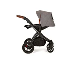 Ickle Bubba Baby/Infant V3 Stomp 4-Wheel Pram Kids Stroller Graphite Grey/Black