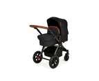 Ickle Bubba Baby/Infant V3 Stomp 4-Wheel Pram Kids Outdoor Seat Stroller Black