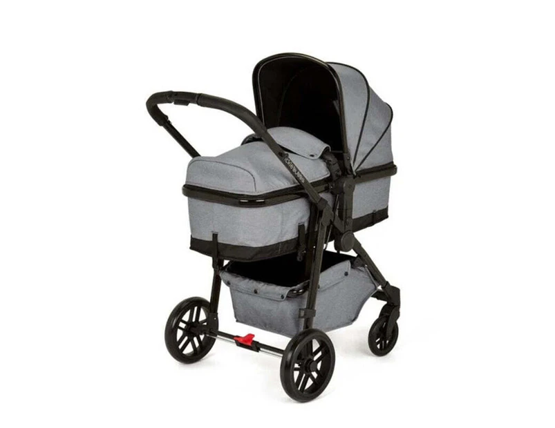 Ickle Bubba Baby/Infant V3 Stomp 4-Wheel Pram Kids Stroller Space Grey/Black