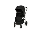 Ickle Bubba Baby/Infant V3 Stomp 4-Wheel Kids Pram Outdoor Seat Stroller Black