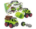 Construct It Build-ables 2-in-1 Forestry Vehicle Set