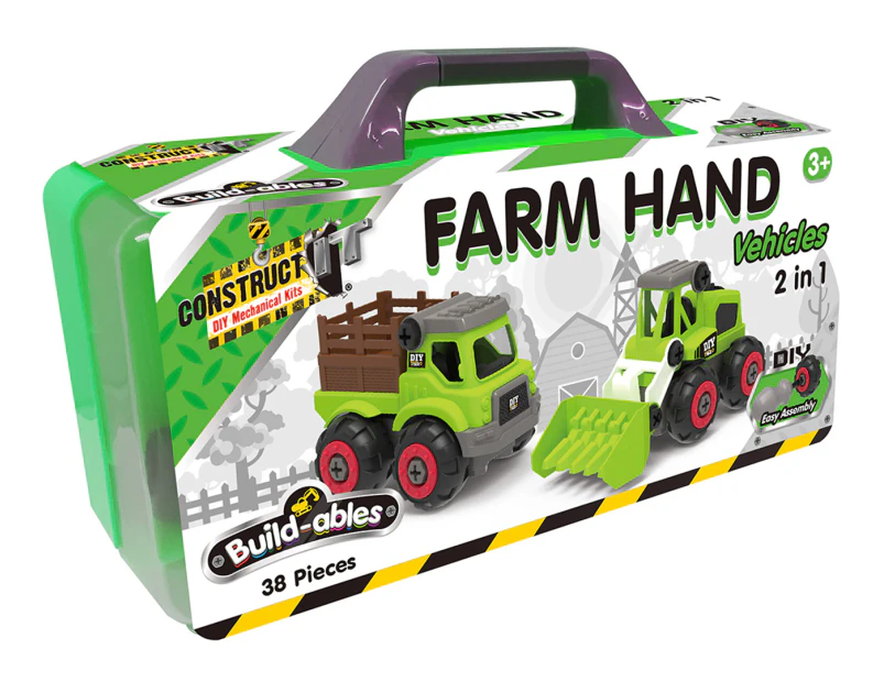 Construct It Build-ables 2-in-1 Farm Hand Vehicle Set