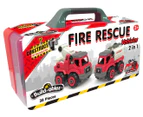 Construct It Build-ables 2-in-1 Fire Rescue Vehicle Set