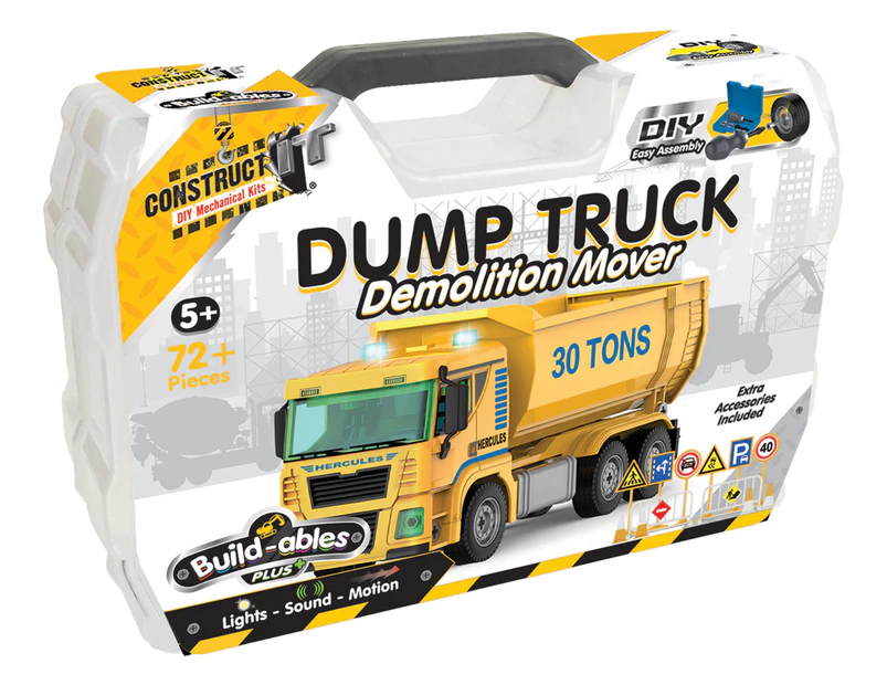 Construct It Build-ables Plus Dump Truck Demolition Mover Toy