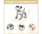 Robot Dog Toys for Girls Interactive Dog Toys FollowMe Robot Toys Intelligent Toy Dog with Singing Dancing -Whlite