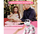 Robot Dog Toys for Girls Interactive Dog Toys FollowMe Robot Toys Intelligent Toy Dog with Singing Dancing -Pink