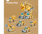 5 in 1 Toys for 5+ Year Old Boys - Take Apart Dinosaur Kids Toys Construction Vehicles Vehicles Transform into Dinosaur Robot