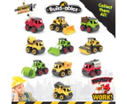 42pc Construct IT Buildables 2-in-1 Forestry Vehicle Set w/ Case Kids 3+ Green