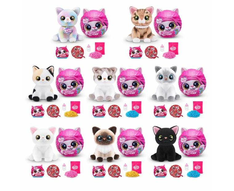 Zuru Pet's Smitten Kitten's Interactive Plush Kids/Children Toy Assorted 3+