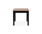 Coburg Dining Table Modern Extendable 80-120cm Dining Furniture oak and black